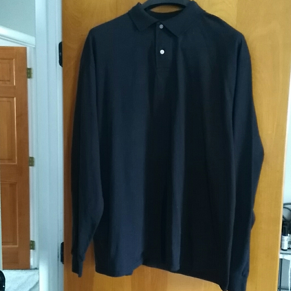 Men's 2xL black long sleeve shirt